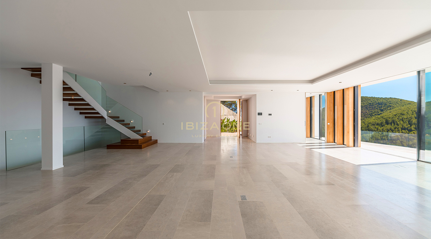 Newly Constructed, Unrivaled Luxury Villa with Spectacular Views and a Stylish Guest House for Sale, Ibiza - A few Minutes by Car to the Sandy Beach Cala Olivera with its Charming Chiringuito