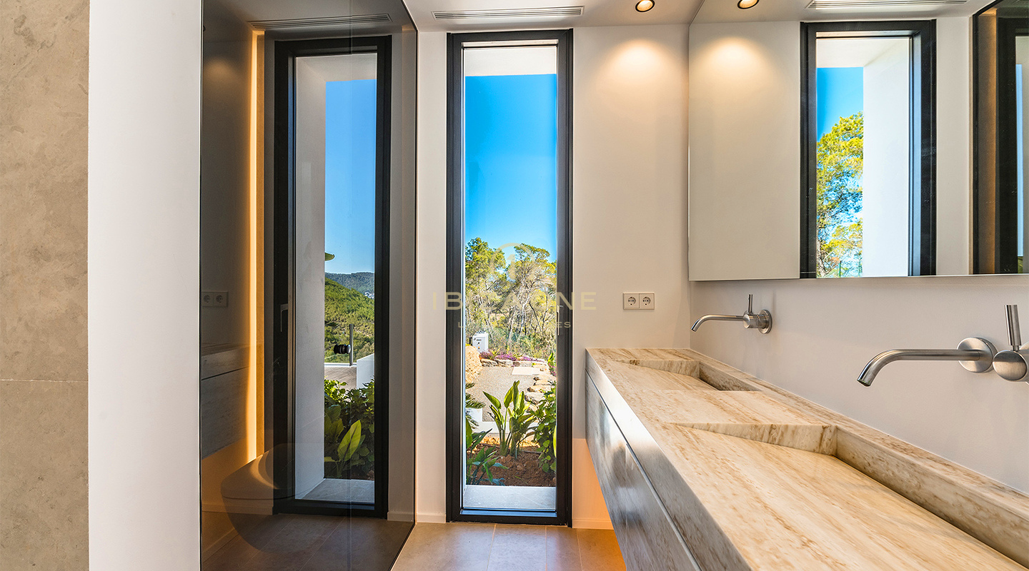 Newly Constructed, Unrivaled Luxury Villa with Spectacular Views and a Stylish Guest House for Sale, Ibiza - A few Minutes by Car to the Sandy Beach Cala Olivera with its Charming Chiringuito