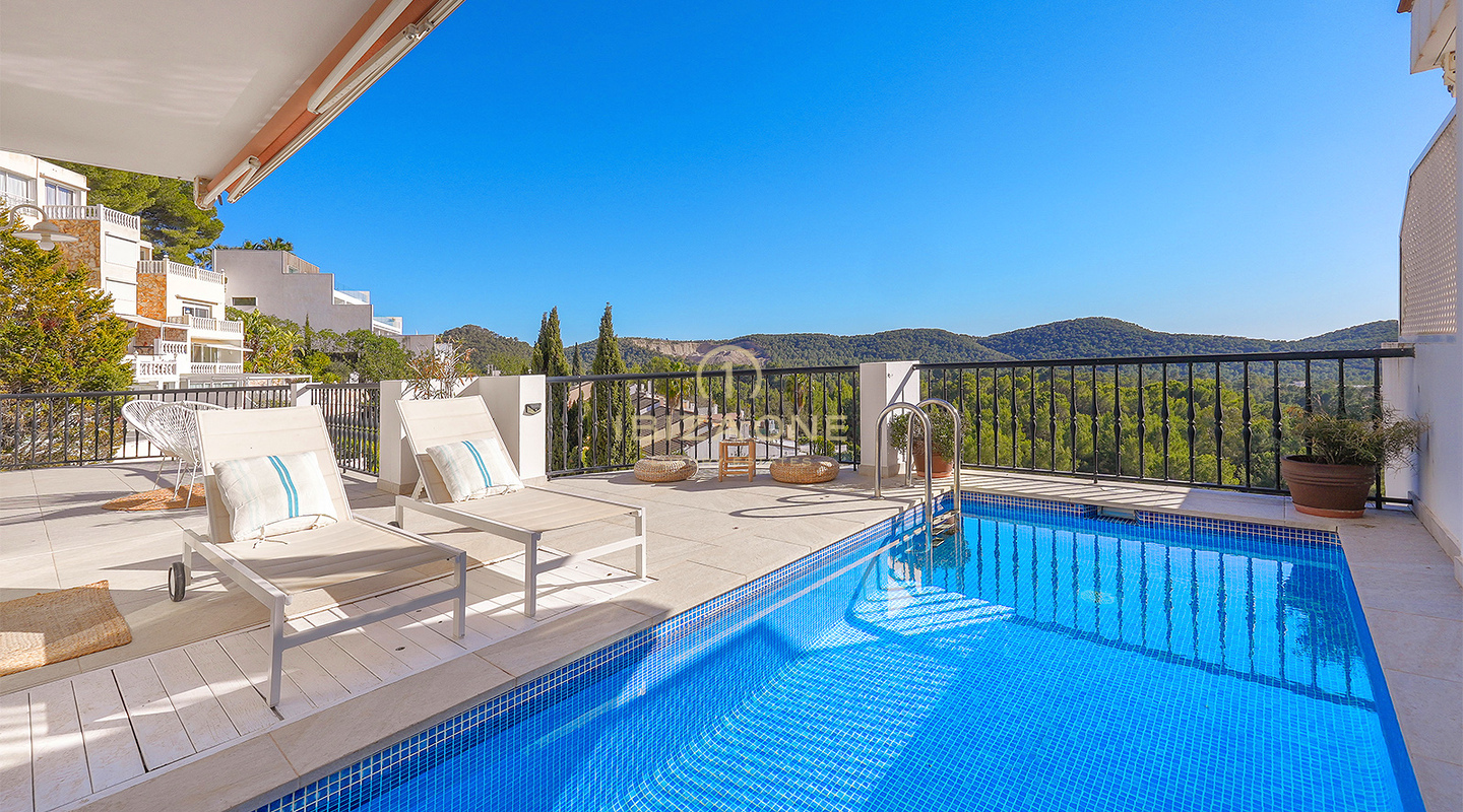 Wunderschönes, luxuriöses Doppel-Penthouse mit privatem Pool und großer Terrasse mit Meerblick zu verkaufen, Ibiza - Wunderschönes, luxuriöses Doppel-Penthouse mit privatem Pool und großer Terrasse mit Meerblick zu vermieten, Ibiza