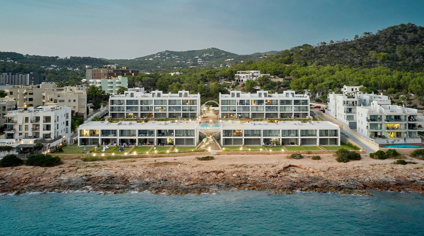 Ultra-luxurious first sea line apartment in prestigious seafront complex for sale - with sunset views, Ibiza
Reserved