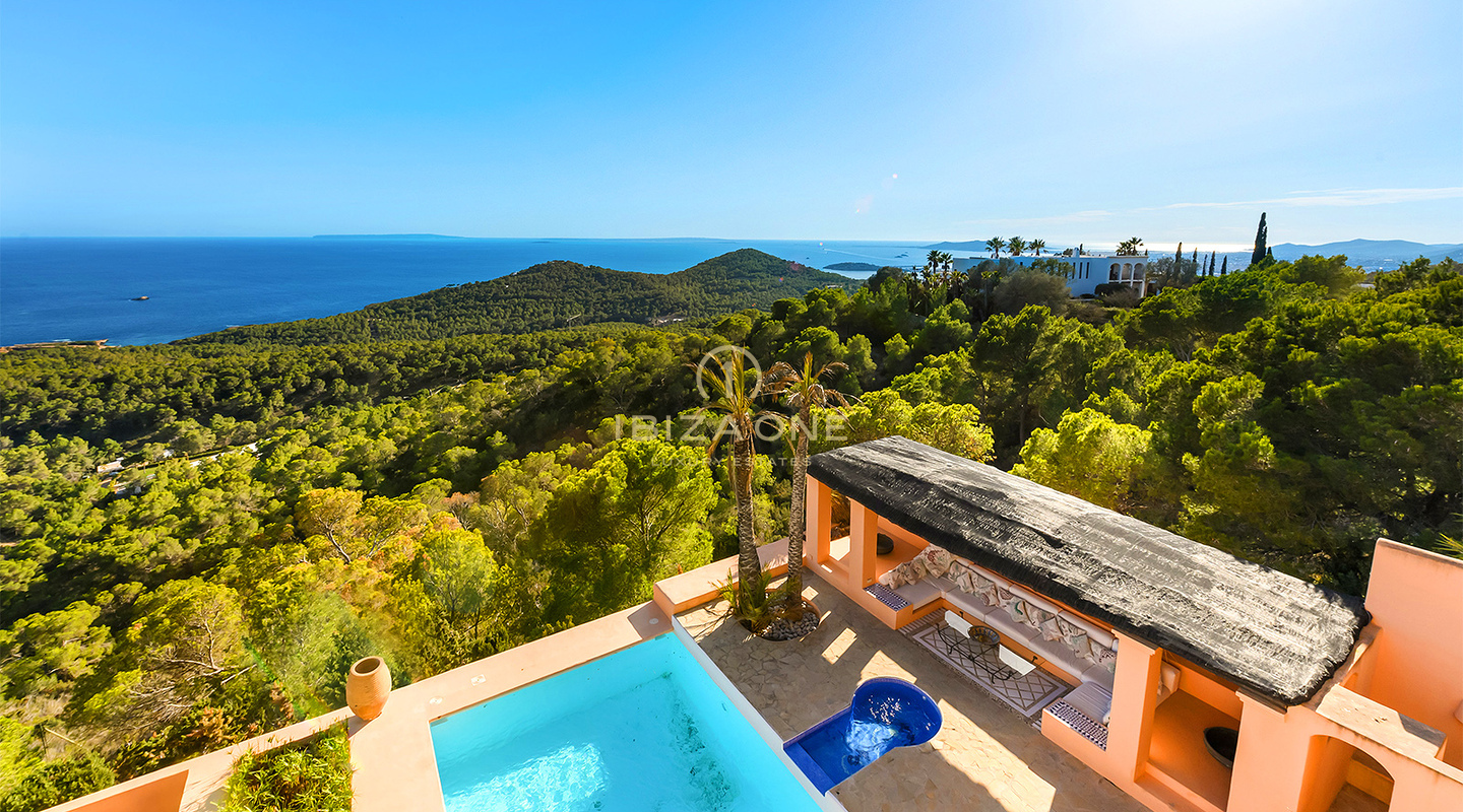 Squisita villa di lusso a Ibiza con vista panoramica sul mare in vendita, Ibiza