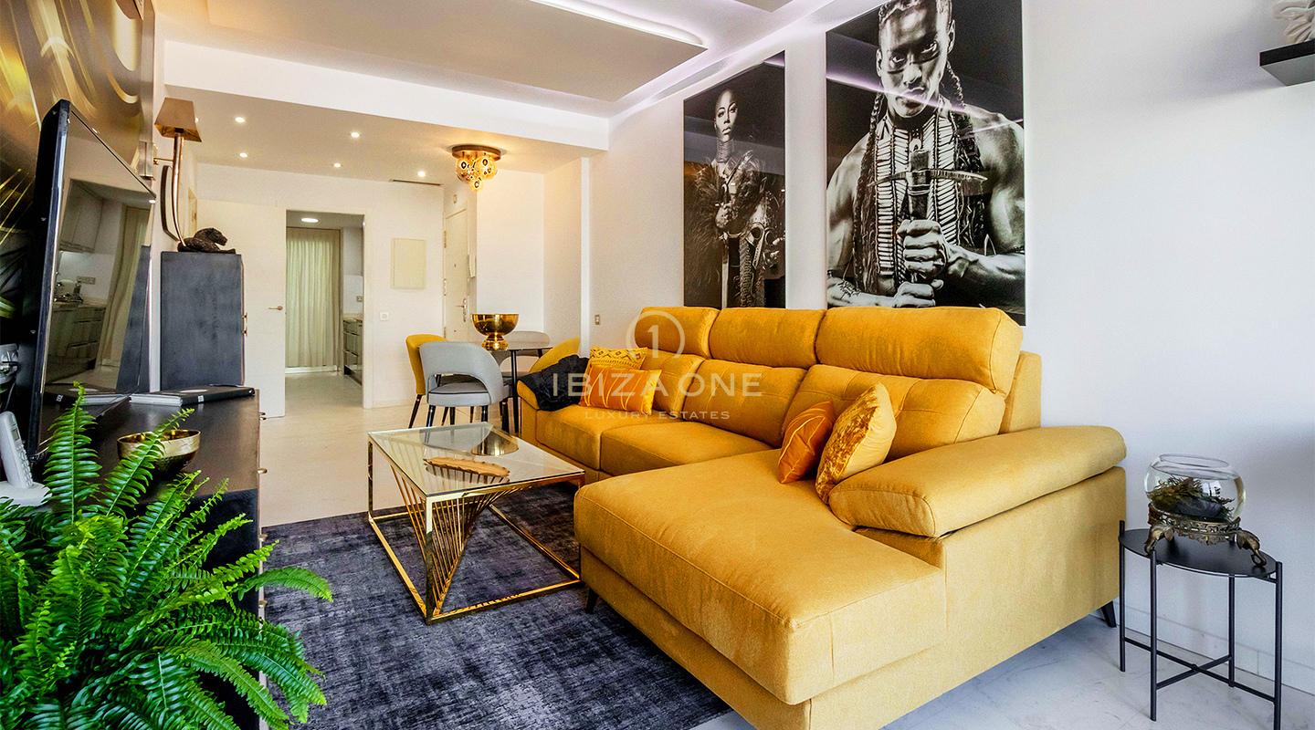 Lussuoso appartamento con 2 camere da letto a Royal Beach con piscina e accesso alla spiaggia in vendita, Ibiza - Lussuoso appartamento con 2 camere da letto a Royal Beach con piscina e accesso alla spiaggia in affitto, Ibiza