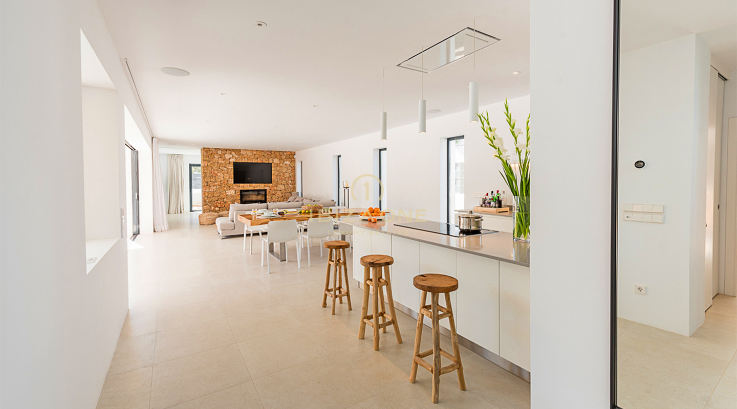 Spectacular and contemporary luxury villa with sea views and beach access for sale , Ibiza