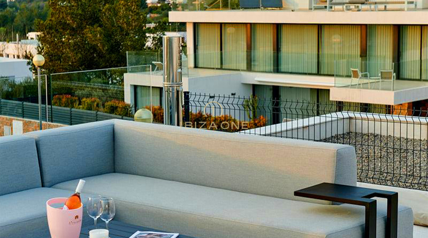 Modern, luxury and spacious villa with rooftop terrace and sea views for sale , Ibiza