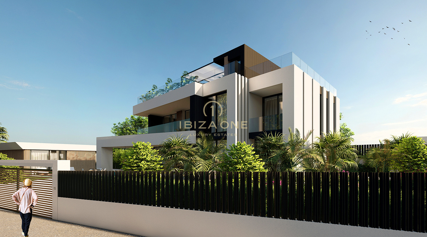 Lujosa villa moderna de nueva construcción en venta: a pasos de la playa, ubicación central, Ibiza