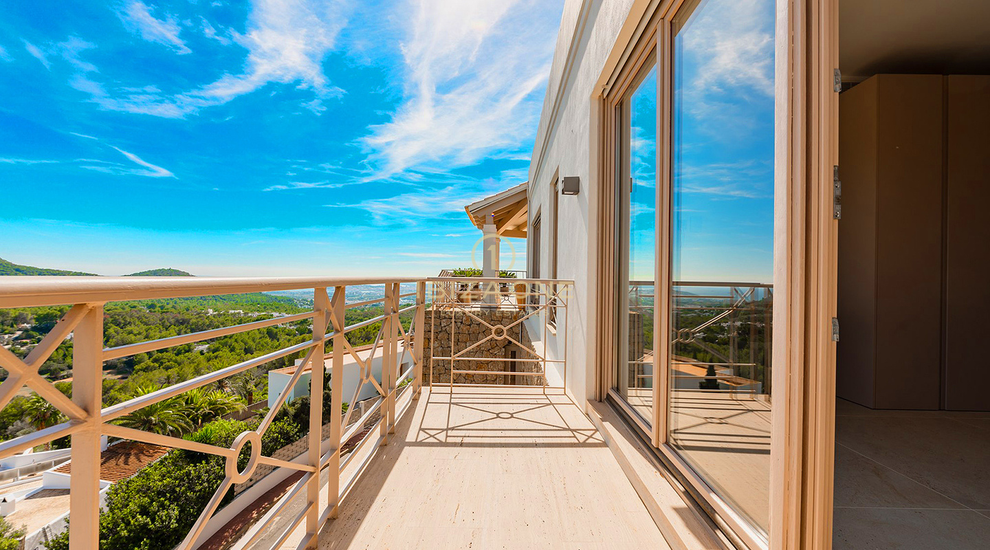 Stunning Luxury Ibiza Villa with Expansive Terraces, Sea Views, and Tennis Courts Access for Sale, Ibiza
