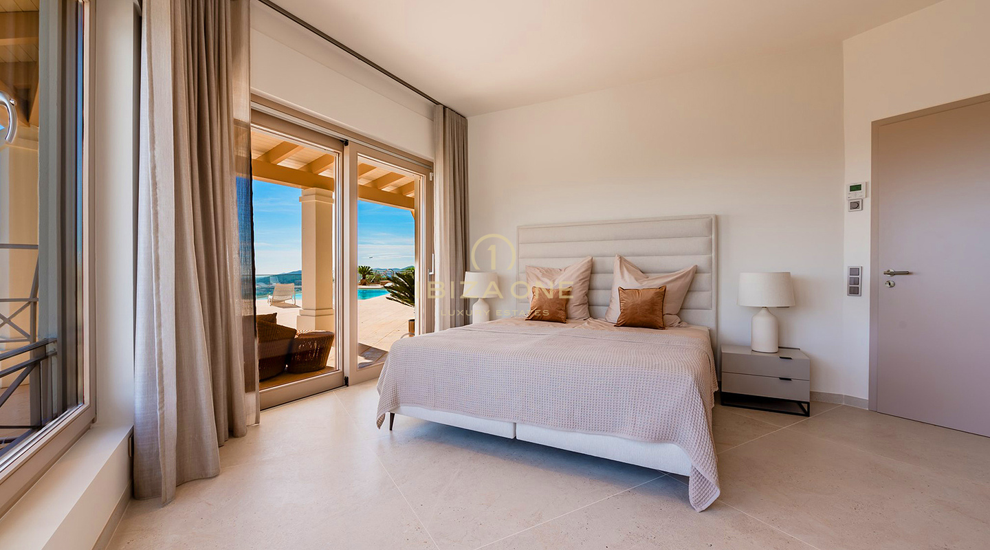 Stunning Luxury Ibiza Villa with Expansive Terraces, Sea Views, and Tennis Courts Access for Sale, Ibiza