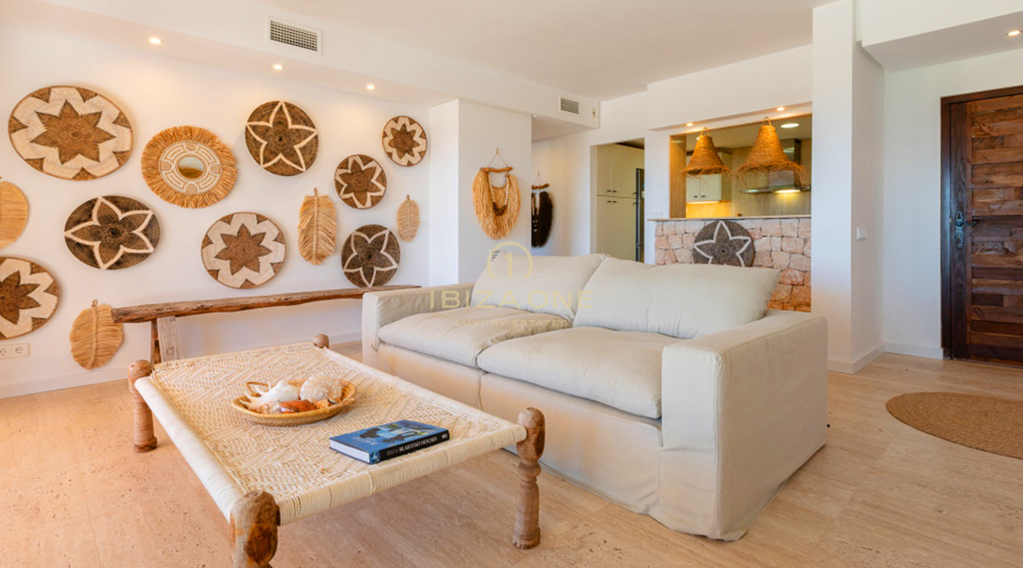 Luxury Stunning apartment with incredible view of Es Vedra for sale in Cala Carbo, Ibiza