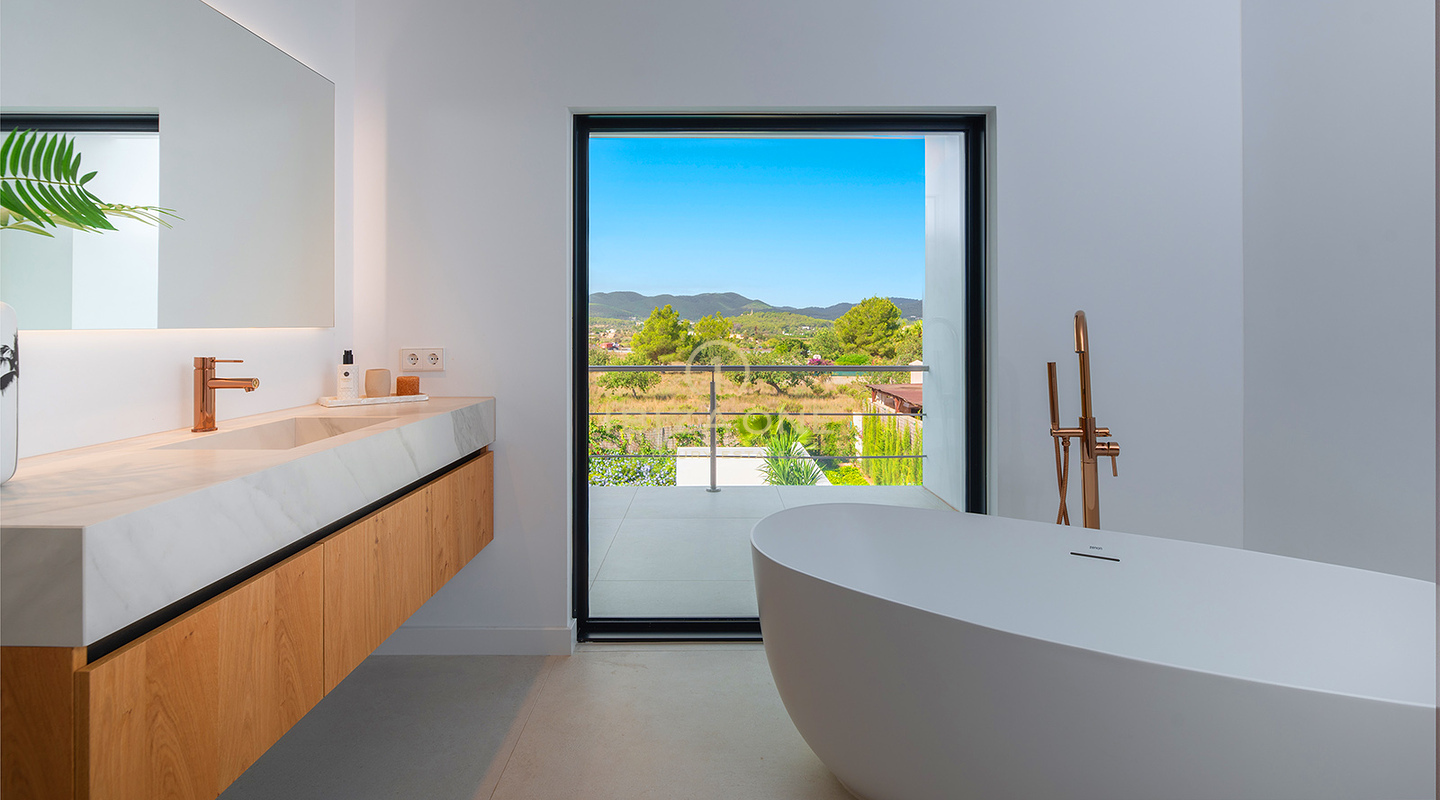 Elegant luxury villa with stunning views and exclusive Mediterranean-style living with rental license for sale Can Ramon, Ibiza