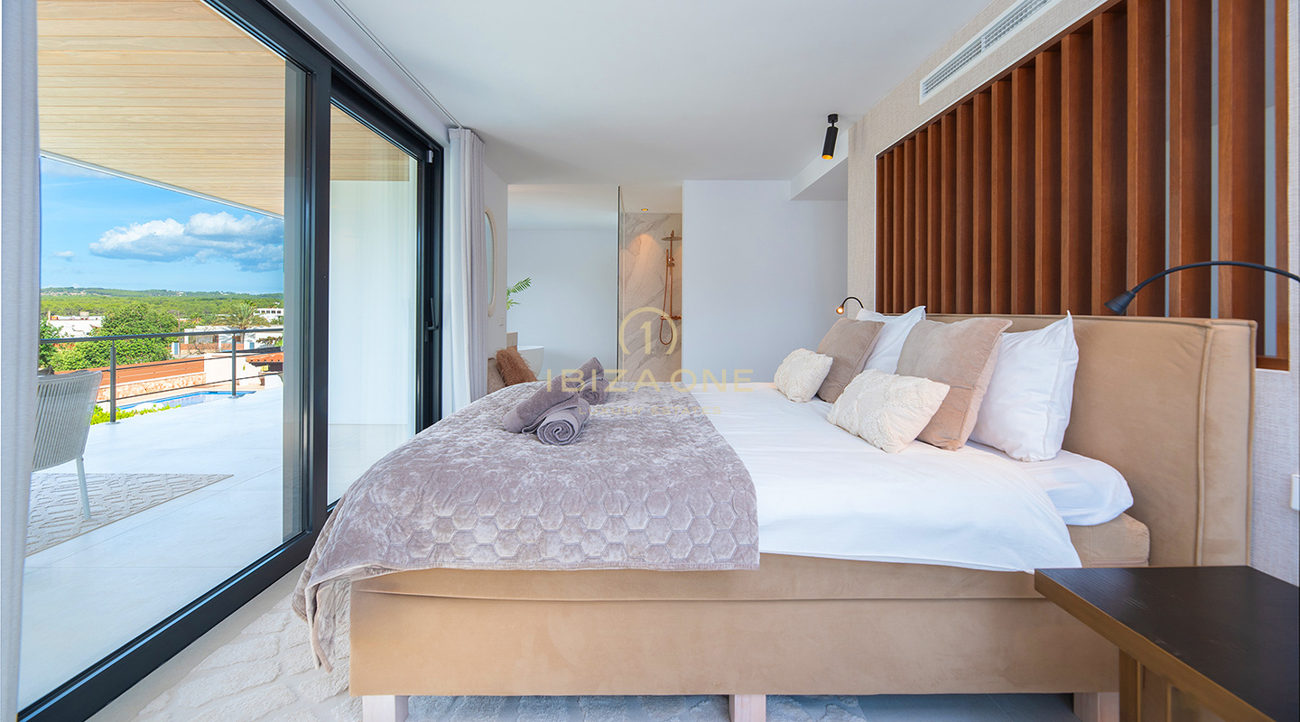 Elegant luxury villa with stunning views and exclusive Mediterranean-style living with rental license for sale Can Ramon, Ibiza