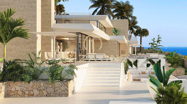 Lusso senza pari a Ibiza: 2 ville di lusso, 2 piscine, viste infinite in vendita, Ibiza