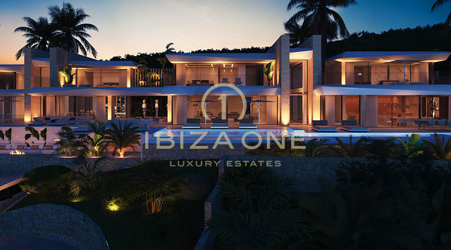 Lusso senza pari a Ibiza: 2 ville di lusso, 2 piscine, viste infinite in vendita, Ibiza