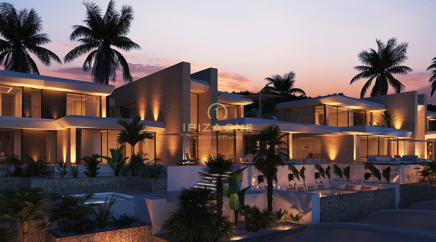 Lujo inigualable en Ibiza: 2 villas de lujo, 2 piscinas y vistas panorámicas en venta en Ibiza.