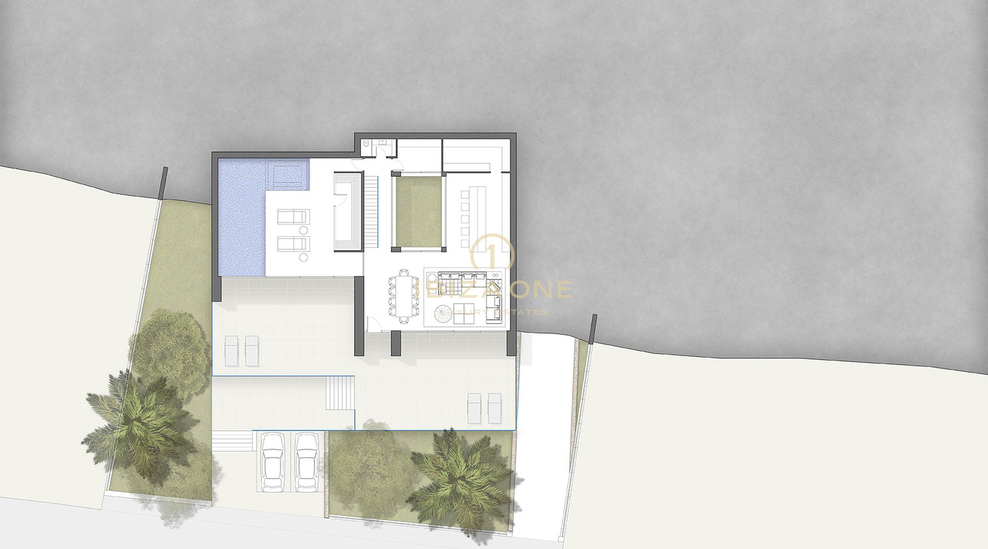 Lujo inigualable en Ibiza: 2 villas de lujo, 2 piscinas y vistas panorámicas en venta en Ibiza.