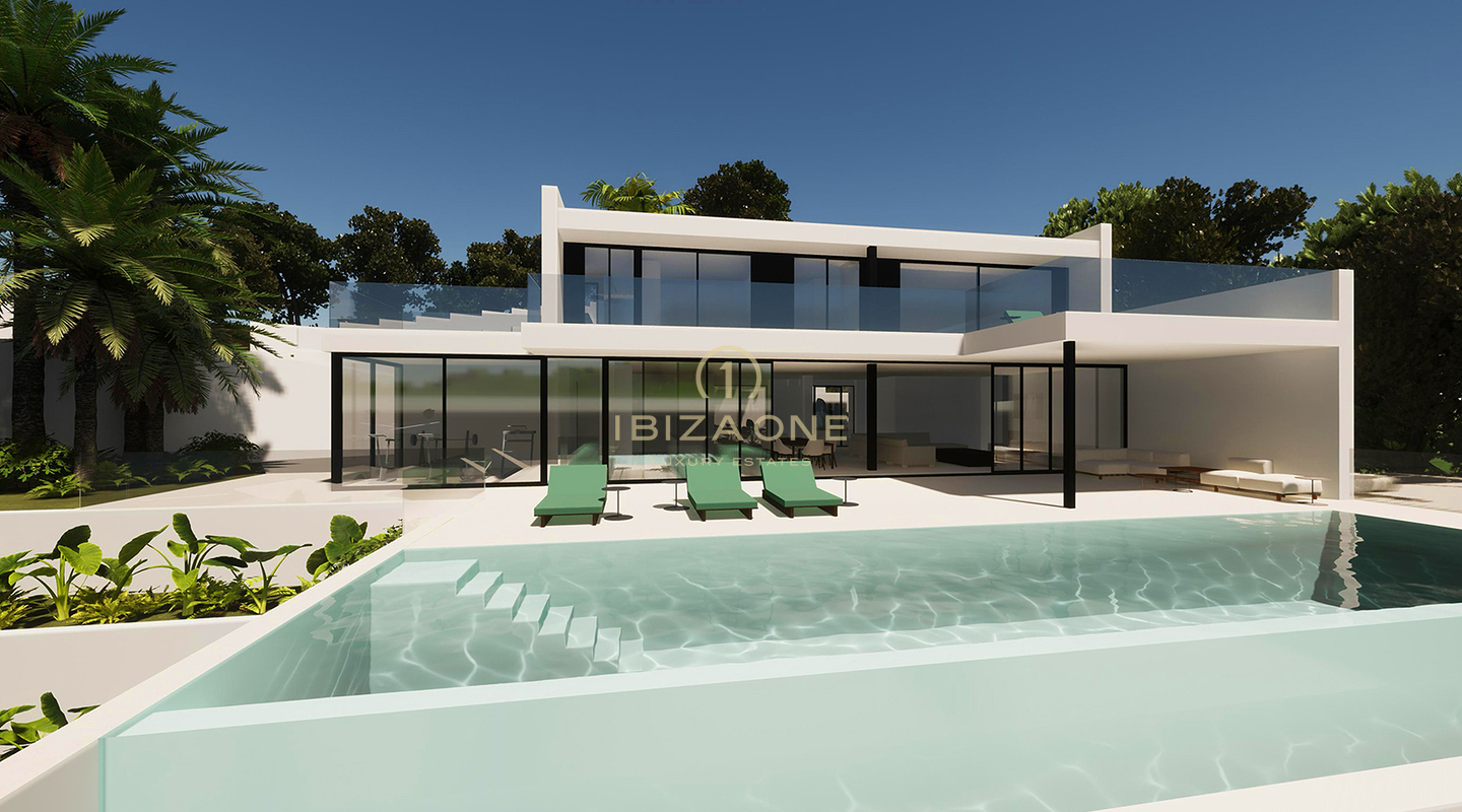 Ultieme luxe villa met prachtig uitzicht op zee en uitzicht op D'alt Villa te koop, Ibiza