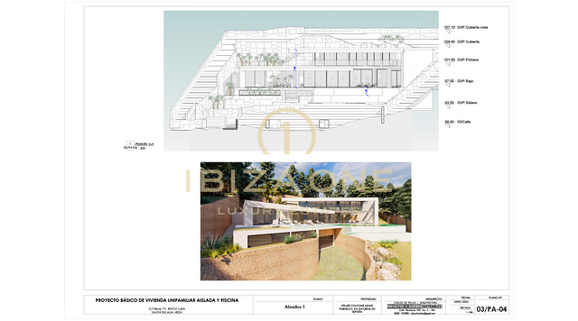 Bouw uw luxe droomvilla in het ultramoderne Roca Llisa, Ibiza - Luxe off-plan project te koop - Grond met bouwvergunning te koop