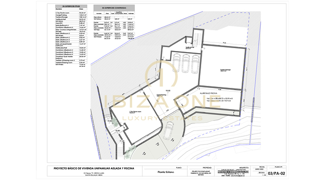 Costruisci la villa dei tuoi sogni di lusso nell'ultramoderna Roca Llisa, Ibiza - Progetto di lusso su progetto in vendita - Terreno con licenza edilizia in vendita