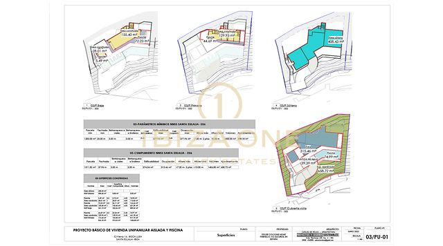 Costruisci la villa dei tuoi sogni di lusso nell'ultramoderna Roca Llisa, Ibiza - Progetto di lusso su progetto in vendita - Terreno con licenza edilizia in vendita