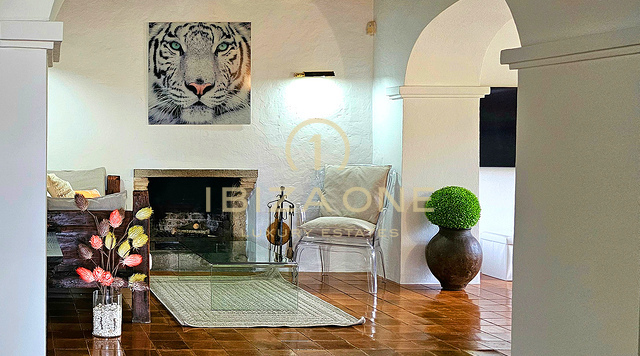 Weelderige luxe villa gelegen in een charmante oase van rust, omringd door heuvels en groene vegetatie te huur, Ibiza