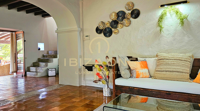 Sumptuous luxury villa nestled in a charming oasis of tranquility surrounded by hills and verdant vegetation for rent, Ibiza