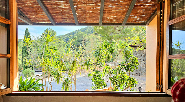 Sumptuous luxury villa nestled in a charming oasis of tranquility surrounded by hills and verdant vegetation for rent, Ibiza