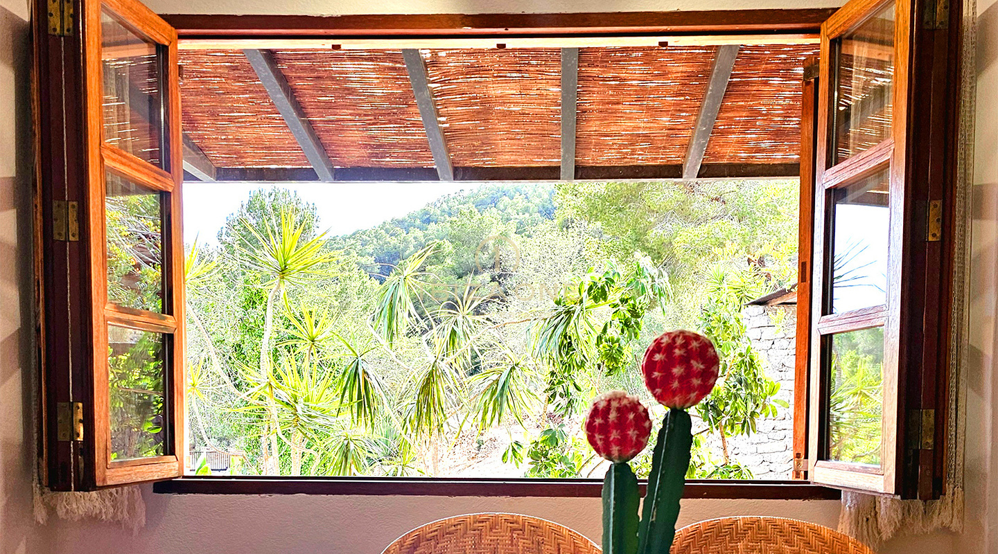 Sumptuous luxury villa nestled in a charming oasis of tranquility surrounded by hills and verdant vegetation for rent, Ibiza
