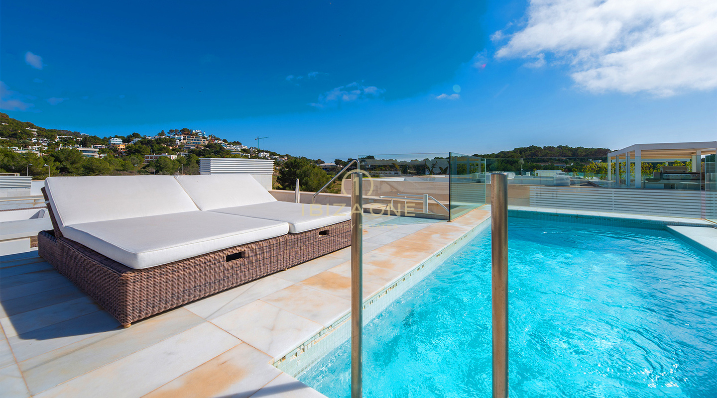 Luxurious penthouse in the gated community of Es Pouet for sale, Ibiza - Luxurious penthouse in the gated community of Es Pouet for rent, Ibiza