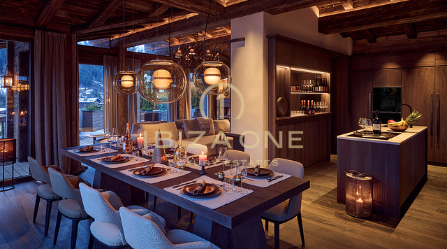 Vier exclusieve luxe chalets met moderne elegantie die directe toegang tot de pistes bieden te koop in Jochberg, Oostenrijk