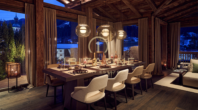 Vier exclusieve luxe chalets met moderne elegantie die directe toegang tot de pistes bieden te koop in Jochberg, Oostenrijk