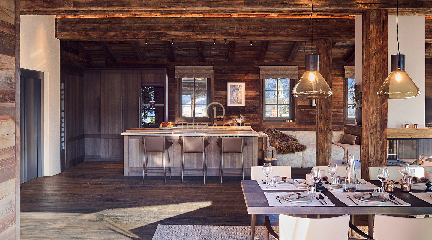 Vier exclusieve luxe chalets met moderne elegantie die directe toegang tot de pistes bieden te koop in Jochberg, Oostenrijk