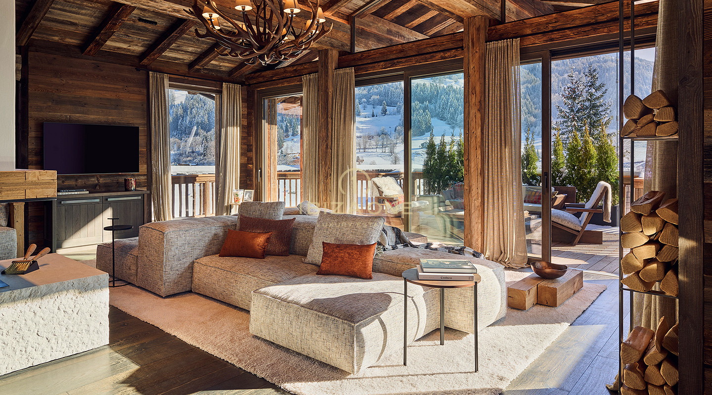 Four exclusive luxury chalets with modern elegance that offer direct access to the slopes for sale at Jochberg, Austria