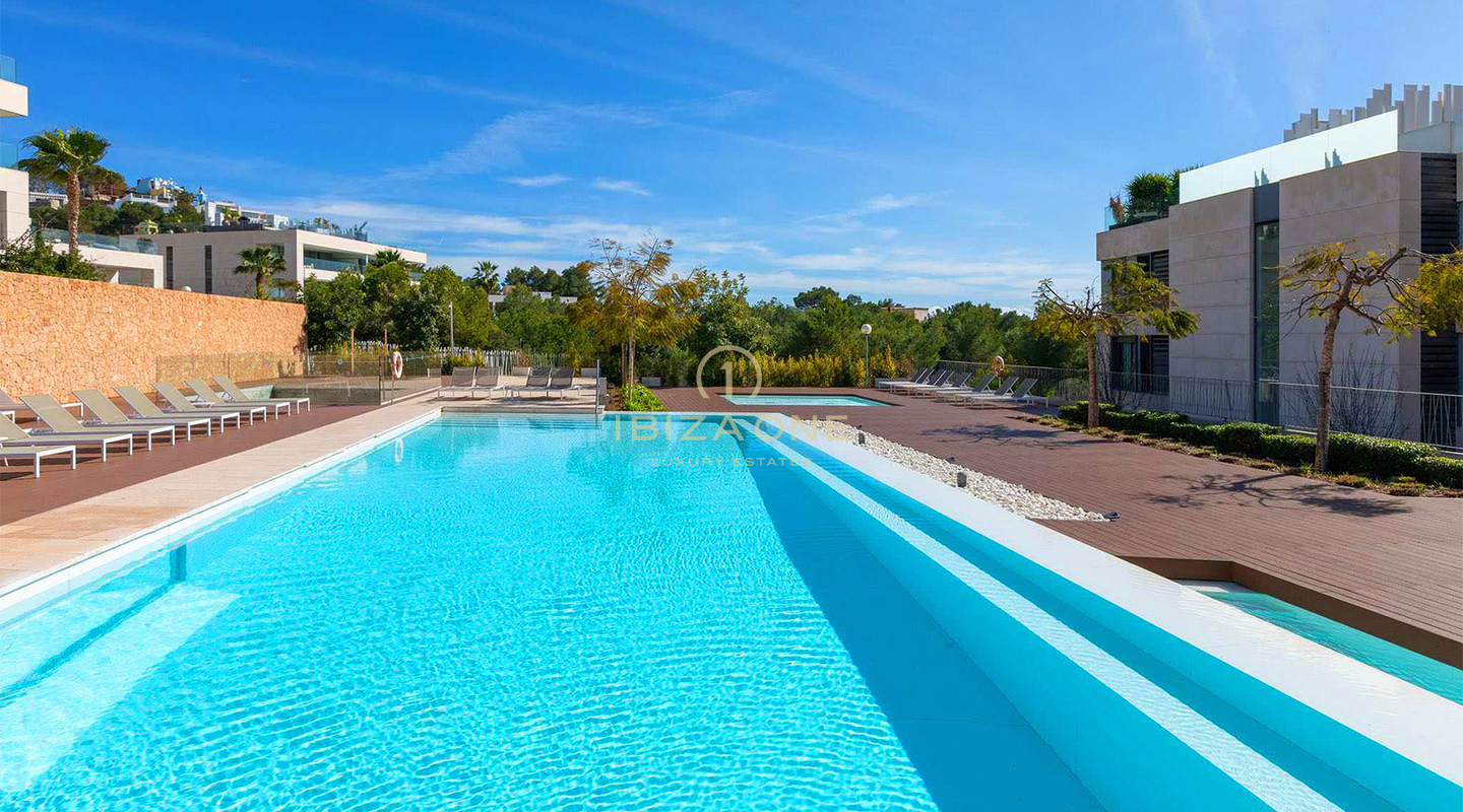 Unique, luxury, modern double apartment consisting of luxury penthouse and luxury groundfloor apartment for sale, Ibiza, RESERVED