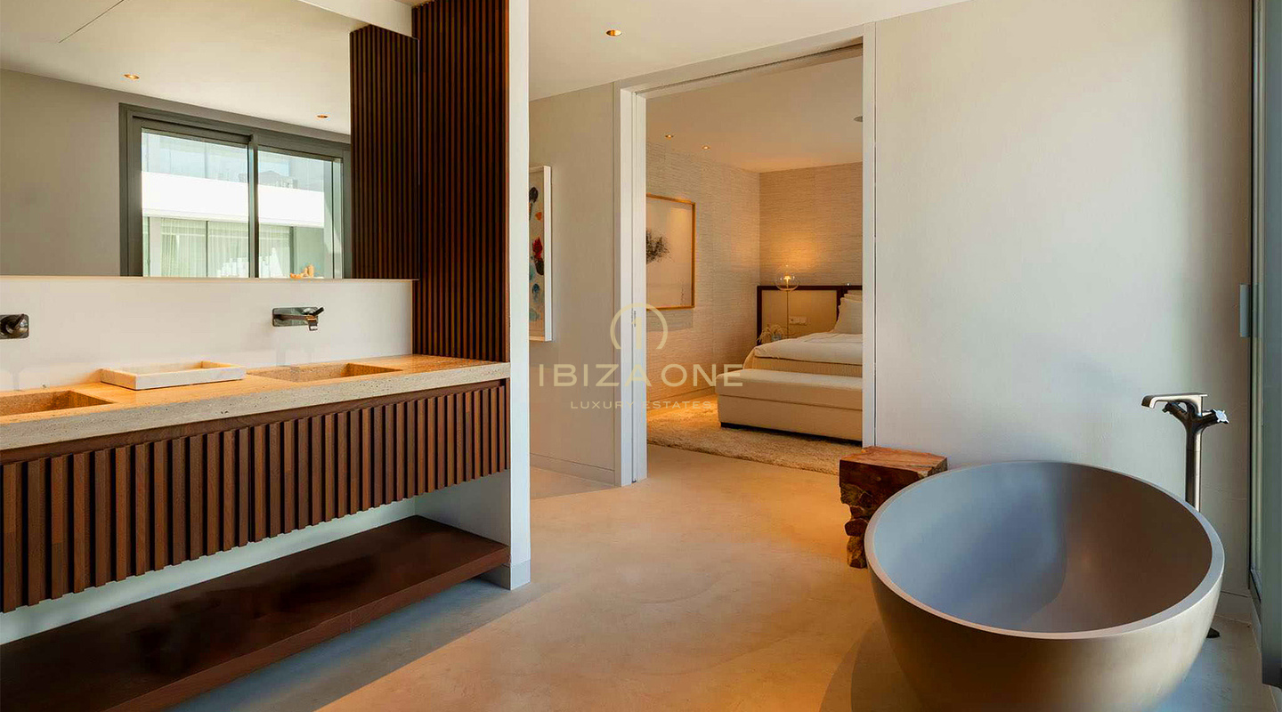 Unique, luxury, modern double apartment consisting of luxury penthouse and luxury groundfloor apartment for sale, Ibiza, RESERVED