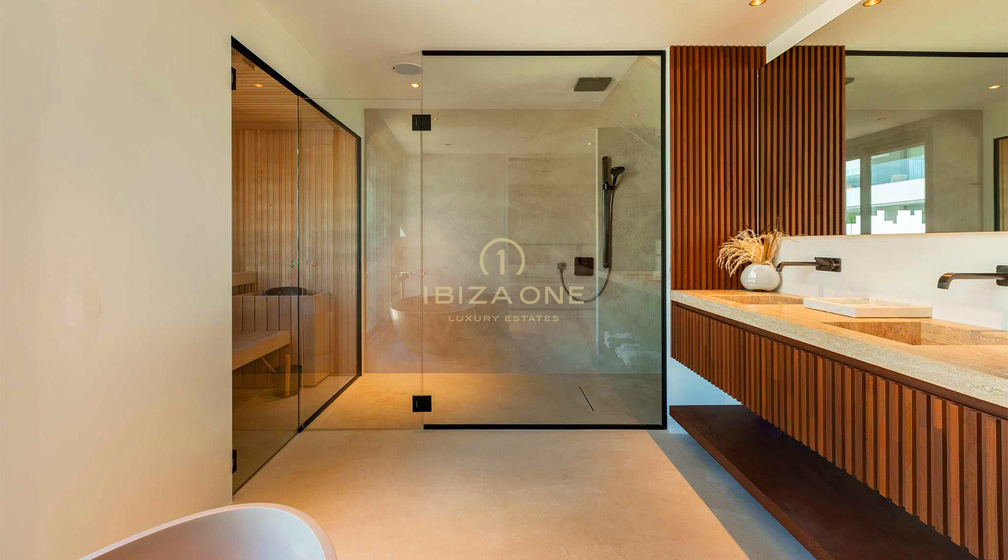 Unique, luxury, modern double apartment consisting of luxury penthouse and luxury groundfloor apartment for sale, Ibiza, RESERVED