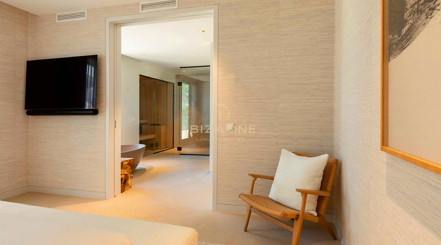 Unique, luxury, modern double apartment consisting of luxury penthouse and luxury groundfloor apartment for sale, Ibiza, RESERVED