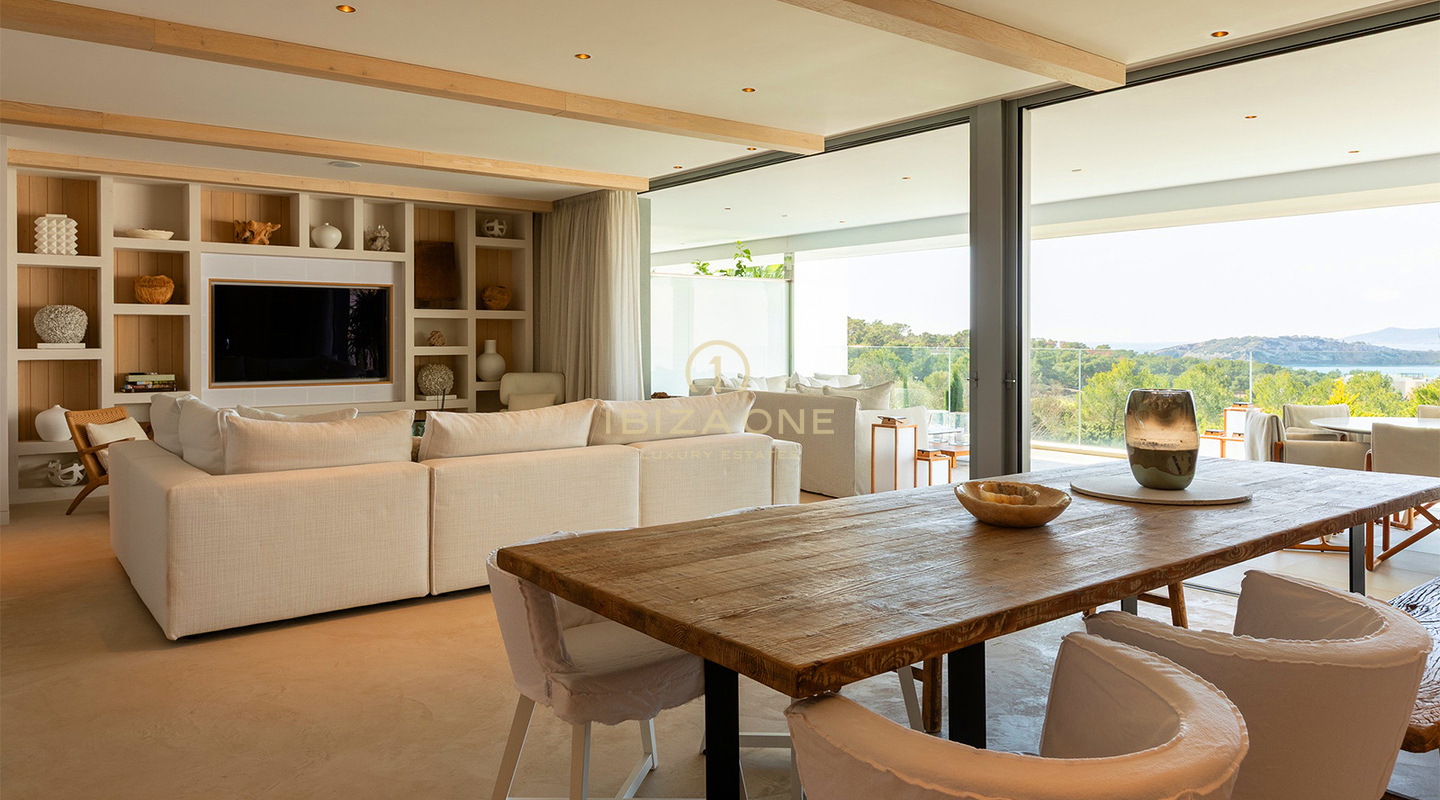 Unique, luxury, modern double apartment consisting of luxury penthouse and luxury groundfloor apartment for sale, Ibiza, RESERVED