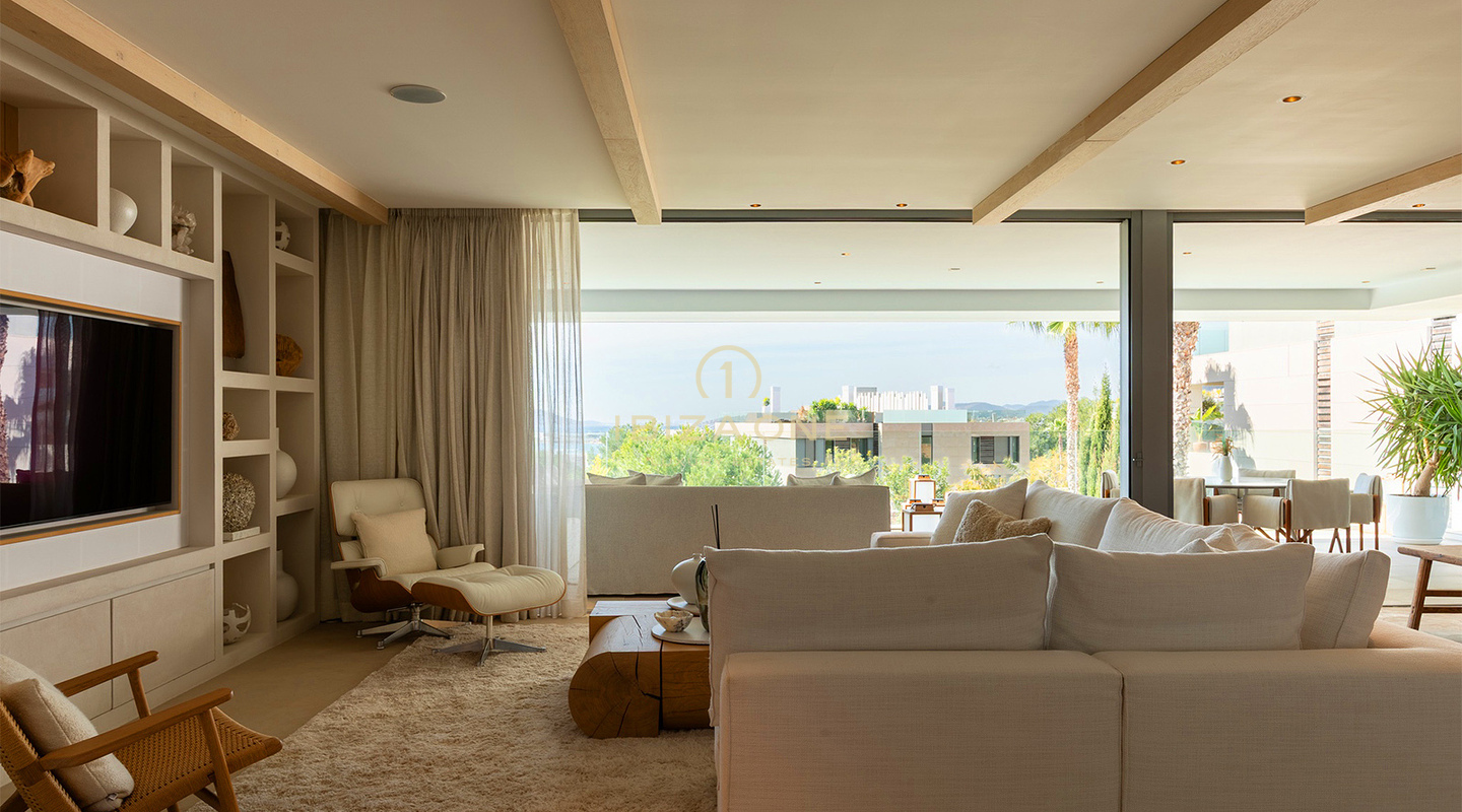 Unique, luxury, modern double apartment consisting of luxury penthouse and luxury groundfloor apartment for sale, Ibiza, RESERVED