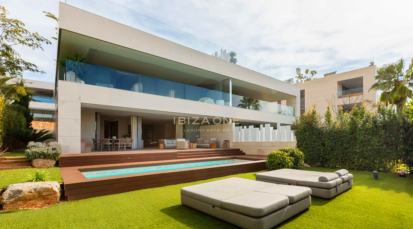 Unique, luxury, modern double apartment consisting of luxury penthouse and luxury groundfloor apartment for sale, Ibiza, RESERVED