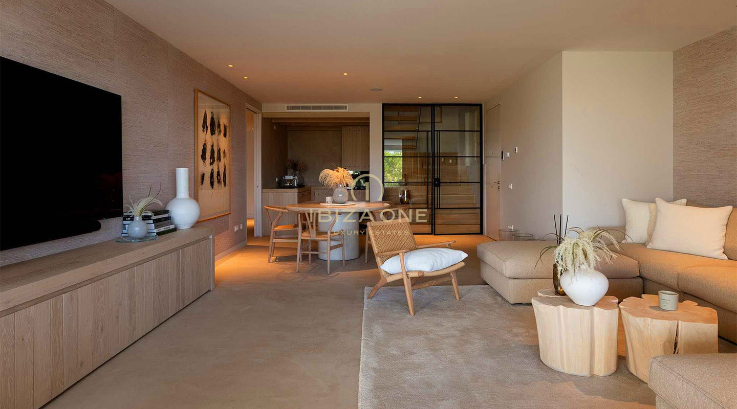 Uniek, luxe, modern dubbel appartement bestaande uit luxe penthouse en luxe begane grond appartement te koop, Ibiza, GERESERVEERD