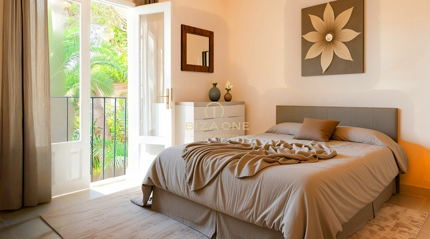 Charmante luxe villa met prachtig uitzicht en apart appartement te koop, Ibiza