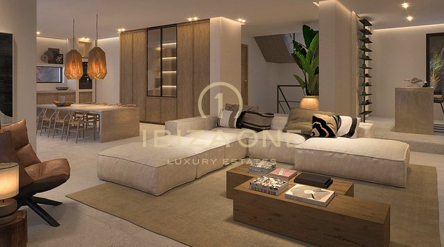 Magnifique projet de villa de luxe à Can Furnet, le joyau d'Ibiza à vendre, Ibiza - terrain de luxe avec permis de construire accordé à vendre, Ibiza