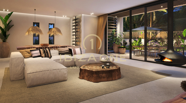 Progetto di villa di lusso moderna a Can Furnet con dintorni verdeggianti in vendita, Ibiza - terreno di lusso con licenza edilizia concessa in vendita, Ibiza