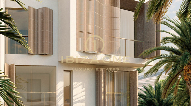 Penthouse de luxe moderne avec piscine et jardin à distance de marche de la plage à vendre, Ibiza