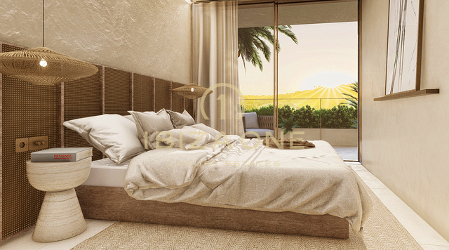 Modernes Luxus-Penthouse mit Pool und Garten in fußläufiger Entfernung zum Strand zu verkaufen, Ibiza