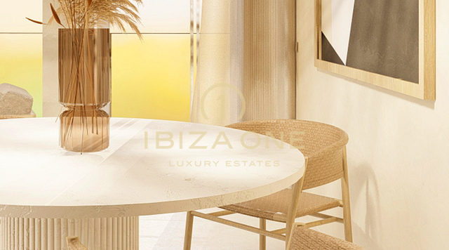 Penthouse de luxe moderne avec piscine et jardin à distance de marche de la plage à vendre, Ibiza