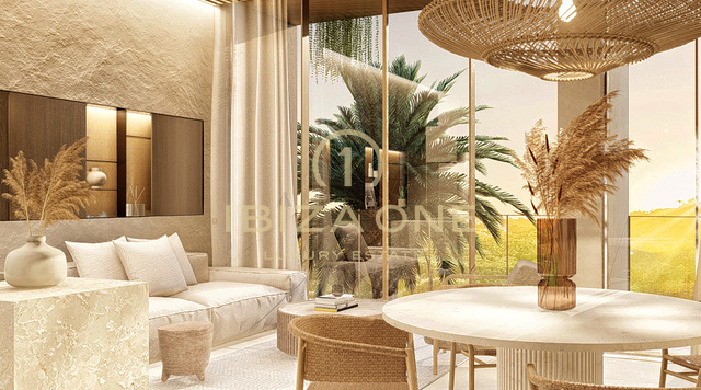 Modernes Luxus-Penthouse mit Pool und Garten in fußläufiger Entfernung zum Strand zu verkaufen, Ibiza