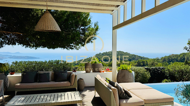 Lujosa y exquisita villa con espectaculares vistas al mar en alquiler, Ibiza
