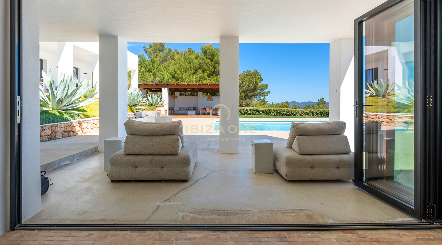 Beautiful Modern Luxury Villa with Exceptional Mountain & Sea Views – For Sale in Sant Josep, Ibiza