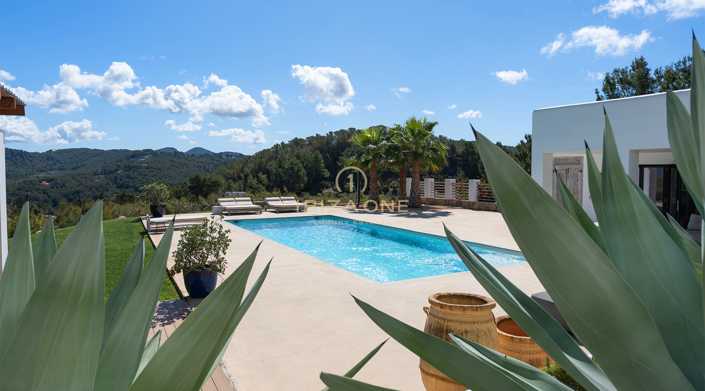 Beautiful Modern Luxury Villa with Exceptional Mountain & Sea Views – For Sale in Sant Josep, Ibiza