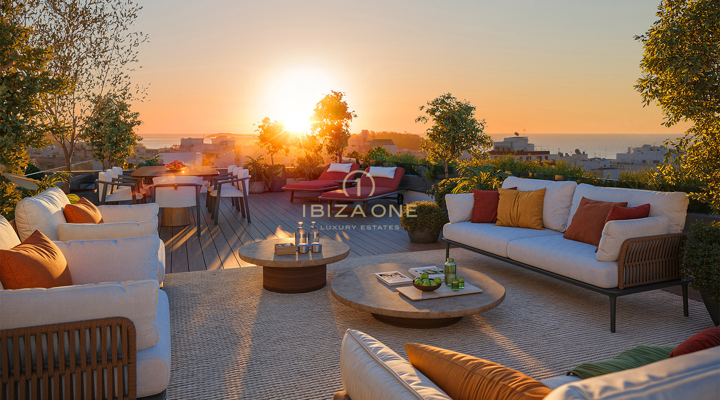 Luxe appartementencomplex met zeezicht in het hart van Santa Eulalia te koop, Ibiza